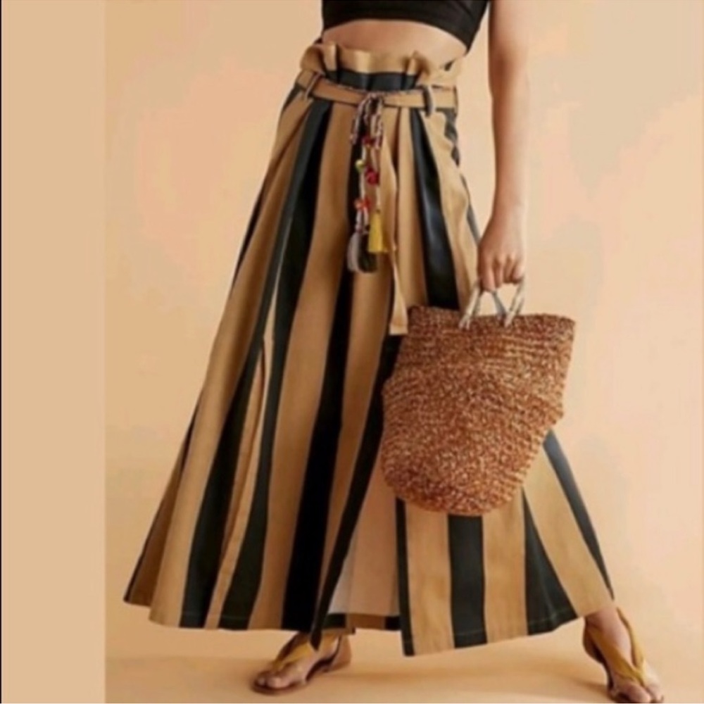 NWOT Free People Marjorie Striped Pants S Z22-20